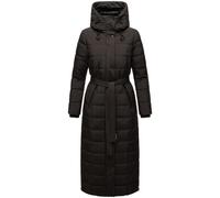 Steppmantel NAVAHOO "Das Teil XIV" Gr. S (36), schwarz Damen Mäntel Übergangsmäntel extralanger Wintermantel mit abnehmbaren Kunstfellkragen (73443608-S)