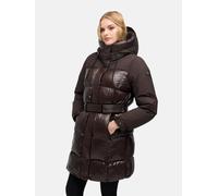 Steppmantel mit Taillengürtel "Mandelkuss 14" Choco XXXL