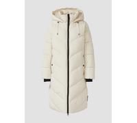 s.Oliver RED LABEL Gerader Steppmantel mit Kapuze in Offwhite, Größe 34