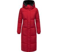 Steppmantel mit verstellbarer Kapuze "Taublüte XIV" Dark Red XXL