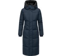 Steppmantel mit verstellbarer Kapuze "Taublüte XIV" Navy S