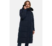 Steppmantel NAVAHOO "Blitzliebe XIV" Gr. S (36), blau (navy), Damen, Obermaterial: 100% Polyester (recycelt), Futter: Wattierung: Ärmelfutter: Kunstpelz: Polyester, Mäntel, Wintermantel mit Kunstfell-