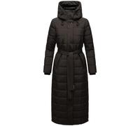 Steppmantel NAVAHOO "Das Teil XIV", Damen, Gr. XL (42), schwarz, Oberstoff: 100% Polyester; Futter: 100% Polyester; Wattierung: 100% Polyester; Ärmelfutter: 100% Polyester, gerade wadenlang, hoch gesc