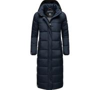 Steppmantel NAVAHOO "Isalie", Damen, Gr. L (40), blau, Oberstoff: 100% Polyester. Futter: 100% Polyester. Wattierung: 100% Polyester. Ärmelfutter: 100% Polyester, oversize wadenlang, Ärmel ohne Ärmels