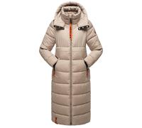 Steppmantel NAVAHOO "Kristallblume", Damen, Gr. 5XL (50), beige (taupe), Obermaterial: 100% Polyester. Futter: 100% Polyester. Wattierung: 100% Polyester, lässig geschnitten ca. Mitte Wade, hoch gesch