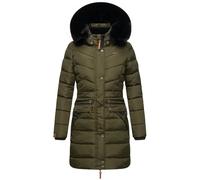 Steppmantel NAVAHOO "Paula" Gr. XXL (44), grün (olivgrün) Damen Mäntel Übergangsmäntel stylischer Winter Parka m. edlem Fellimitat (16404759-XXL)