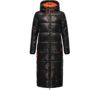 Navahoo Damen Warmer Winter Steppmantel mit Kapuze Schmuseengel Black Gr. XL