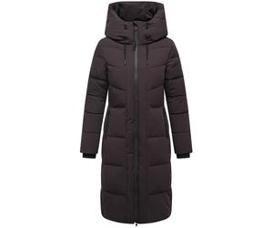 Steppmantel NAVAHOO "Schokokuss XIV", Damen, Gr. 6XL (52), coffee, Obermaterial: 92% Nylon, 8% Elasthan. Innenfutter: 100% Polyester. Wattierung: 100% Polyester. Ärmelfutter: 100% Polyester, tailliert
