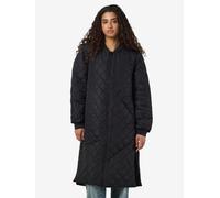 Steppmantel NOISY MAY "NMGILLY QUILTED COAT FWD NOOS", Damen, Gr. XS (34), schwarz, Steppware, Obermaterial: 100% Polyester, unifarben, knieumspielend, Rippbündchen, Mäntel Steppmantel (77244459-XS)