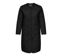Steppmantel ONLY CARMAKOMA "CARSANDY LIFE QUILT X-LONG COAT OTW", Damen, Gr. L, schwarz, Web, Obermaterial: 100% Nylon, unifarben, Rundhals, Mäntel Steppmantel (61520049-L) schwarz