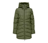 Steppmantel ONLY "ONLDOYLE 2-1 PUFFER COAT CC OTW", Damen, Gr. S, grün (kalamata), Steppware, Obermaterial: 100% Polyester, unifarben, Po-bedeckend, Mäntel Steppmantel, Kunstfaser, auch als Steppweste