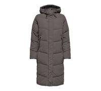 Steppmantel ONLY "ONLMAGGI LIFE LONG PUFFER CC OTW", Damen, Gr. S, plum kitten, Web, Obermaterial: 100% Polyester, unifarben, regular fit, Mäntel Steppmantel (59370302-S) plum kitten