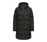 Steppmantel ONLY "ONLMANNY LONG PUFFER COAT OTW ZL", Damen, Gr. XL, schwarz, Web, Obermaterial: 60% Polyester, 40% Nylon, unifarben, regular fit, hoch geschlossener Ausschnitt, Mäntel Steppmantel (328