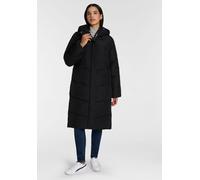 Steppmantel ONLY "ONLMEGAN LIFE LONG PUFFER COAT CS OTW", Damen, Gr. XS, schwarz, Steppware, Obermaterial: 100% Polyester, unifarben, lang, Mäntel Steppmantel, verdeckter Zipper, Reißverschlusstaschen