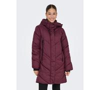 Steppmantel ONLY "ONLMOLLY PUFFER COAT CS OTW", Damen, Gr. XS, rot (port royale), Web, Obermaterial: 100% Polyester, unifarben, Mäntel Steppmantel (79869637-XS) port royale