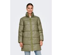 Steppmantel ONLY "ONLNEWRICKY PUFF COAT CC OTW", Damen, Gr. S (36), grün (silber sage detail:lizard), Steppware, Obermaterial: 100% Polyester, unifarben, Mäntel Steppmantel (76836732-S) silber sage de