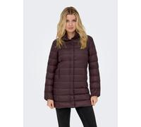 Steppmantel ONLY "ONLRUBY QUILTED DOWN COAT OTW", Damen, Gr. XS, decadent chocolate, Steppware, Obermaterial: 100% Nylon, unifarben, regular fit, Mäntel Steppmantel (11610928-XS) decadent chocolate