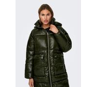 Steppmantel ONLY "ONLSKY OVERSIZED PUFFER COAT CC OTW", Damen, Gr. M (38), grün (deep depths detail:loden grün), Steppware, Obermaterial: 100% Polyester, unifarben, Mäntel Steppmantel (89194245-M) dee