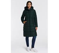 Steppmantel ONLY "ONLTINA - Puffermantel mit Premium-Füllung und verdecktem Zipper", Damen, Gr. L, grün (scarab), Web, Obermaterial: 100% Polyester, unifarben, regular fit, Mäntel Steppmantel, regular