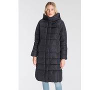 Steppmantel ONLY "ONLTINA - Puffermantel mit Premium-Füllung und verdecktem Zipper", Damen, Gr. XS, blau (night sky), Web, Obermaterial: 100% Polyester, leicht glänzend, unifarben, regular fit, Mäntel