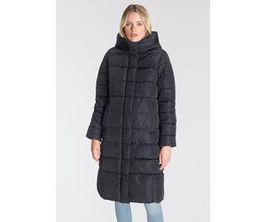Steppmantel ONLY "ONLTINA - Puffermantel mit Premium-Füllung und verdecktem Zipper", Damen, Gr. XS, blau (night sky), Web, Obermaterial: 100% Polyester, leicht glänzend, unifarben, regular fit, Mäntel
