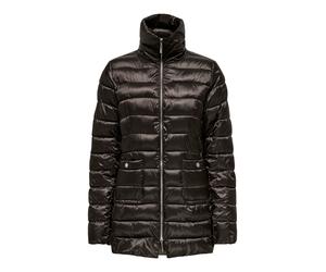 Steppmantel ONLY "ONLVEGA LIFE FITTED QUILT COAT CC OTW", Damen, Gr. XS, chocolate torte detail:walnut lining, Web, Obermaterial: 55% Polyester, 45% Nylon, regular fit, Mäntel Steppmantel (20075213-XS