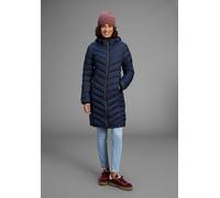 Steppmantel POLARINO, Damen, Gr. 36, blau (marine), Obermaterial: 100% Polyamid. Futter: 100% Polyamid. Wattierung: 100% Polyester, hoch geschlossener Ausschnitt, eingefasste Kante, Mäntel Steppmantel