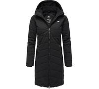 Steppmantel RAGWEAR "Dizzie Coat", Damen, Gr. 4XL (48), schwarz, Außenmaterial: 100% Polyester. Innenfutter: 100% Polyester. Wattierung: 100% Polyester, normal ca. Mitte Oberschenkel, hoch geschlossen