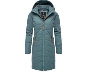 Steppmantel RAGWEAR "Dizzie Coat", Damen, Gr. XS (34), grau, Außenmaterial: 100% Polyester. Innenfutter: 100% Polyester. Wattierung: 100% Polyester, normal ca. Mitte Oberschenkel, hoch geschlossener A