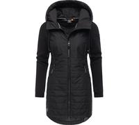 Steppmantel RAGWEAR "Lucinda Long", Damen, Gr. XXXL(46), schwarz, Obermaterial: 100% Polyester. Obermaterial Ärmel: 100% Baumwolle. Futter: 100% Polyester. Wattierung: 100% Polyester, figurumspielend