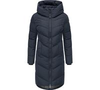 Steppmantel RAGWEAR "Natalin YOUMODO", Damen, Gr. S (36), blau (dunkelblau), Obermaterial: 100% Polyester; Innenfutter: 100% Polyester; Wattierung: 100% Polyester, tailliert ca. Mitte Oberschenkel, ho
