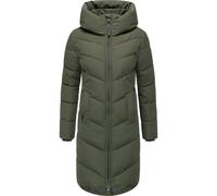 Steppmantel RAGWEAR "Natalin YOUMODO", Damen, Gr. S (36), grün (olivgrün), Obermaterial: 100% Polyester; Innenfutter: 100% Polyester; Wattierung: 100% Polyester, tailliert ca. Mitte Oberschenkel, hoch