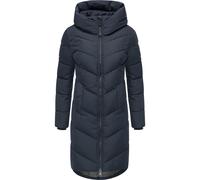 Steppmantel RAGWEAR "Natalin YOUMODO", Damen, Gr. XL (42), blau (dunkelblau), Obermaterial: 100% Polyester; Innenfutter: 100% Polyester; Wattierung: 100% Polyester, tailliert ca. Mitte Oberschenkel, h