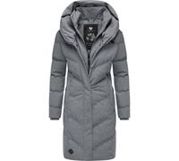 Steppmantel RAGWEAR "Natalka", Damen, Gr. L (40), grau, Außenmaterial: 100% Polyester; Innenfutter: 100% Polyester; Wattierung: 100% Polyester, tailliert ca. Mitte Oberschenkel, Ärmel ohne Ärmelschlit