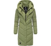 Steppmantel RAGWEAR "Natalka", Damen, Gr. M (38), helloliv, Außenmaterial: 100% Polyester, Innenfutter: 100% Polyester, Wattierung: 100% Polyester, tailliert ca. Mitte Oberschenkel, Ärmel ohne Ärmelsc