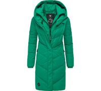 Steppmantel RAGWEAR "Natalka", Damen, Gr. XXL (44), gelbgrün, Außenmaterial: 100% Polyester; Innenfutter: 100% Polyester; Wattierung: 100% Polyester, tailliert ca. Mitte Oberschenkel, Ärmel ohne Ärmel
