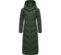 Steppmantel RAGWEAR "Natalka Extralong", Damen, Gr. 4XL (48), grün (dunkelgrün), Außenmaterial: 100% Polyester. Innenfutter: 100% Polyester. Wattierung: 100% Polyester, tailliert extralang, Ärmel ohne