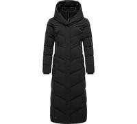 Steppmantel RAGWEAR "Natalka Extralong", Damen, Gr. S (36), schwarz, Außenmaterial: 100% Polyester. Innenfutter: 100% Polyester. Wattierung: 100% Polyester, tailliert extralang, Ärmel ohne Ärmelschlit