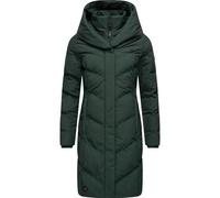 Steppmantel RAGWEAR "Natalka Melange" Gr. XXL (44), grün (dunkelgrün) Damen Mäntel Übergangsmäntel Gesteppter Wintermantel mit gefütterter Kapuze (75991630-XXL)