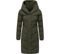 Steppmantel RAGWEAR "Natalka Soft YOUMODO", Damen, Gr. L (40), olivgrün, Obermaterial: 100% Polyester; Innenfutter: 100% Polyester; Wattierung: 100% Polyester, figurumspielend ca. Mitte Oberschenkel,