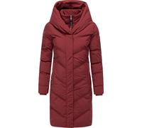 Steppmantel RAGWEAR "Natalka Soft YOUMODO", Damen, Gr. XS (34), rot (bordeaux), Obermaterial: 100% Polyester; Innenfutter: 100% Polyester; Wattierung: 100% Polyester, figurumspielend ca. Mitte Obersch