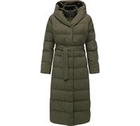 Steppmantel RAGWEAR "Niani Long", Damen, Gr. S (36), olivgrün, Obermaterial: 100% Polyester; Innenfutter: 100% Polyester; Wattierung: 100% Polyester, gerade ca. Mitte Wade, hoch geschlossener Ausschni