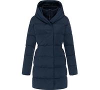Steppmantel RAGWEAR "Niani YOUMODO", Damen, Gr. S (36), blau (dunkelblau), Obermaterial: 100% Polyester; Innenfutter: 100% Polyester; Wattierung: 100% Polyester, tailliert ca. Mitte Oberschenkel, eng