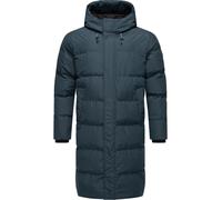 Ragwear Herren Lange Steppjacke Warmer wasserdichter Wintermantel mit Kapuze Nordwey YOUMODO Night Blue Gr. M