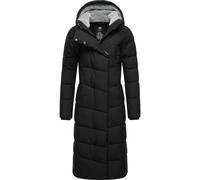 Steppmantel RAGWEAR "Pavla Extralong", Damen, Gr. M (38), schwarz, Oberstoff: 100% Polyester; Futter: 100% Polyester; Wattierung: 100% Polyester; Ärmelfutter: 100% Polyester, figurumspielend extralang
