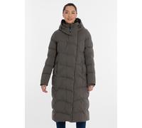 Steppmantel RAGWEAR "PAVLA LONG", Damen, Gr. XXL, beige (stone grau), Steppware, Obermaterial: 100% Polyester, unifarben, knieumspielend, Mäntel Steppmantel, verdeckter Reißverschluss (53627139-XXL) s