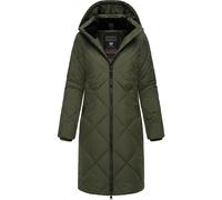 Wasserdichter Wintermantel mit abnehmbarer Kapuze "Rebela" Dark Olive L