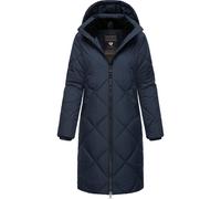 Steppmantel RAGWEAR "Rebela", Damen, Gr. XS (34), blau (navy), Obermaterial: 100% Polyester. Innenfutter: 100% Polyester. Wattierung: 100% Polyester, A-Linie knieumspielend, hoch geschlossener Ausschn