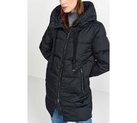 Steppmantel RICHROYAL, Damen, Gr. 38, schwarz, Web, Obermaterial: 100% Polyester, oversize ca. Mitte Oberschenkel, Mäntel Steppmantel, oversized, mit Reißverschlüssen an den Seiten, Wintermantel (4842