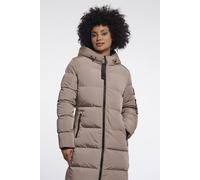 Steppmantel RINO & PELLE "JADE", Damen, Gr. 46, toffee, Steppware, Obermaterial: 100% Polyester. Futter: 100% Polyester. Wattierung: 100% Polyester, unifarben, normal kniefrei, Rundhals, Bündchen, Män